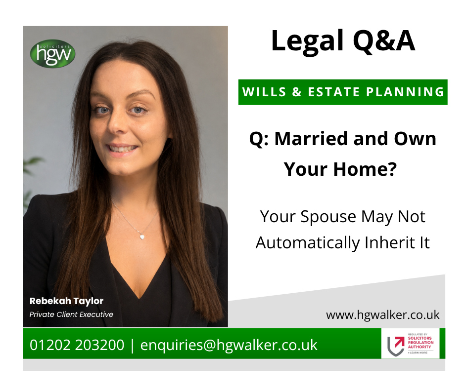 Married couple discussing home ownership and inheritance inheritance rights of a spouse